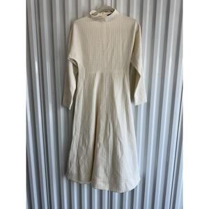 ME+EM Women's Natural Travel Tailoring Batwing Sleeve Midi Dress Size 6
